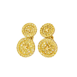 Boutons de manchette Or jaune Diamant - Castafiore