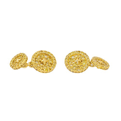 Boutons de manchette Or jaune Diamant - Castafiore