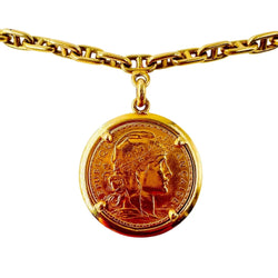 Bracelet à Breloques HERMÈS "Chaîne d'ancre" en or jaune - Castafiore