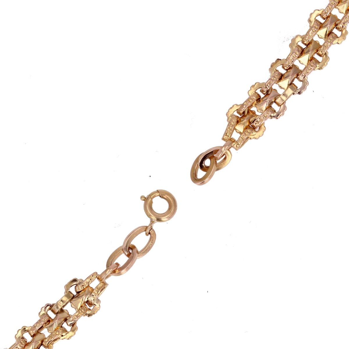 Bracelet ancien en or double rang - Castafiore