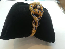 Bracelet ancien Or Email Perles Diamants - Castafiore