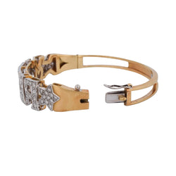 Bracelet "Antonio" en or blanc, or jaune et diamants - Castafiore