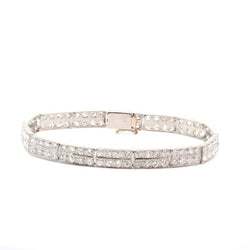 Bracelet art déco diamants en platine - Castafiore