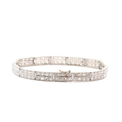Bracelet art déco diamants en platine - Castafiore