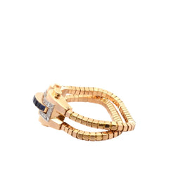 Bracelet BOUCHERON en or jaune, saphir et diamants - Castafiore