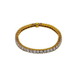 Bracelet BOUCHERON platine, or jaune et diamants - Castafiore