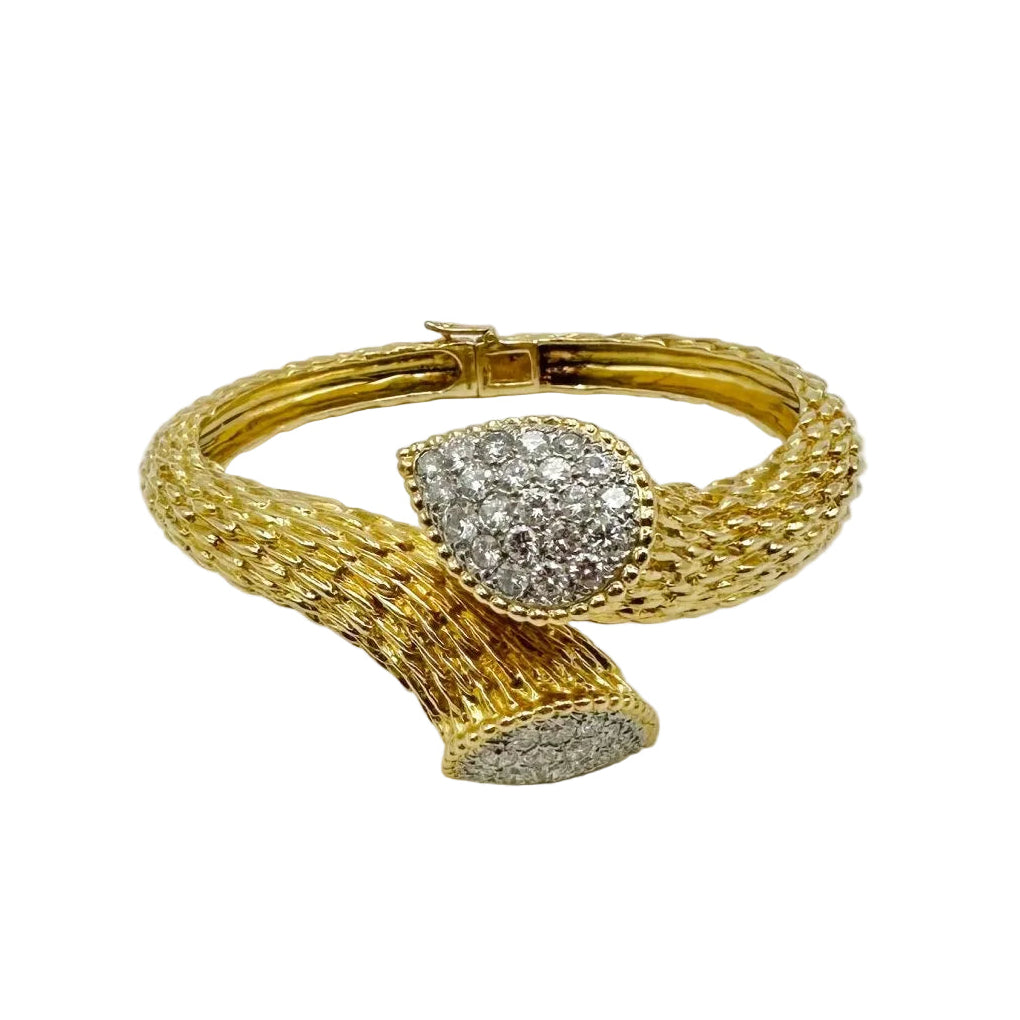 Bracelet BOUCHERON "Serpent bohème" en or jaune et diamants - Castafiore
