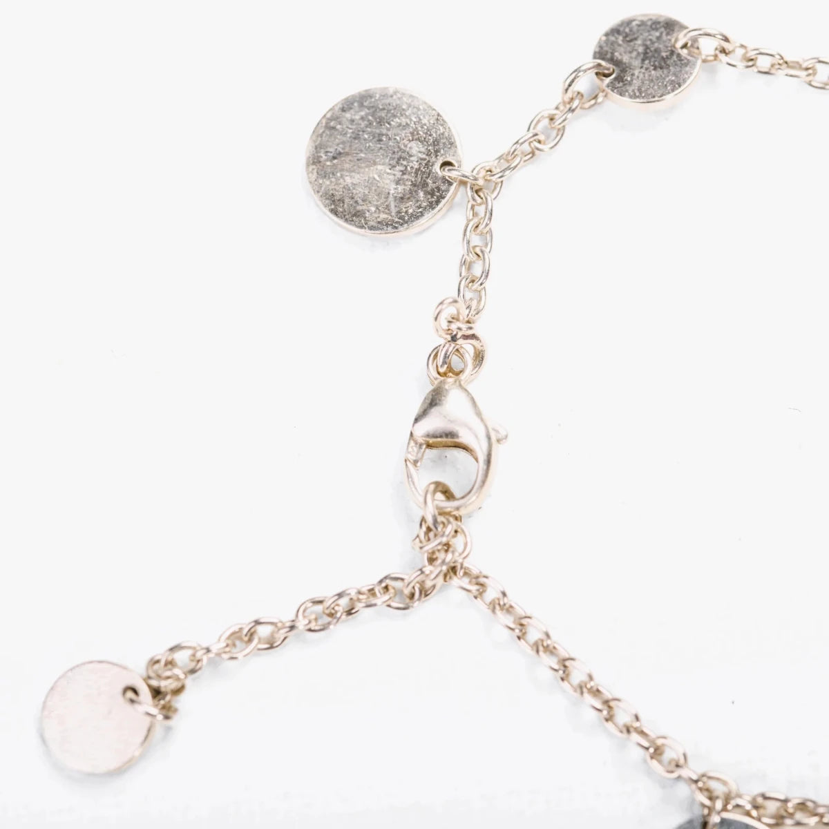 Bracelet Breloques HERMES "Ex-Libris" en argent et or rose - Castafiore