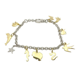 Bracelet Breloques POMELLATO en or blanc, or jaune et diamants - Castafiore