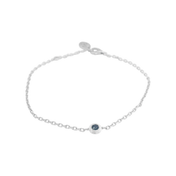 Bracelet CARTIER "Cartier d'Amour" en or blanc et saphir vert - Castafiore