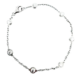 Bracelet CARTIER "Diamants légers", en or blanc et diamants - Castafiore