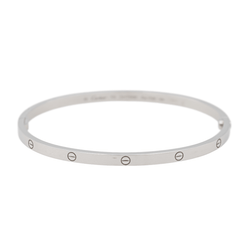 Bracelet Cartier Jonc Love en or blanc - Castafiore
