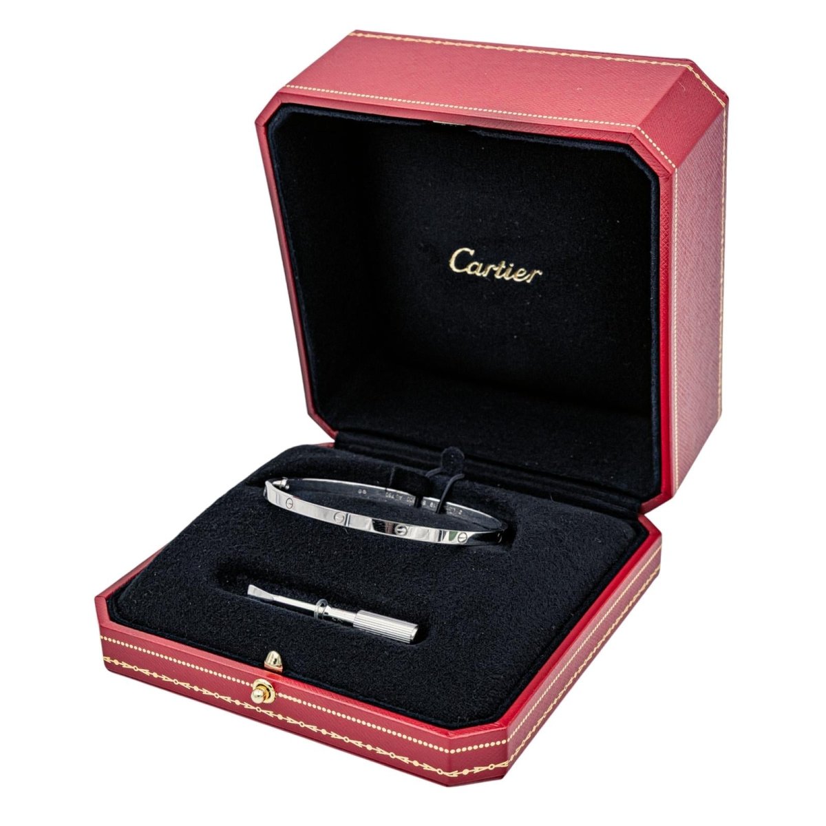 Bracelet Cartier Jonc Love en or blanc - Castafiore