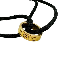 Bracelet CARTIER "Love" en or jaune et cordon - Castafiore