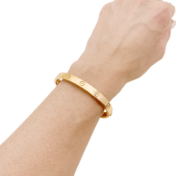 Bracelet Cartier, "Love", en or rose. - Castafiore