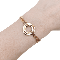 Bracelet CARTIER "Trinity" en or jaune, or blanc et or rose - Castafiore