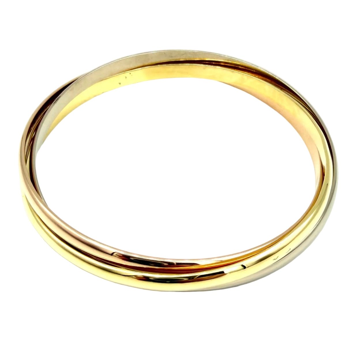Bracelet CARTIER "Trinity" MM en or blanc, or jaune et or rose - Castafiore