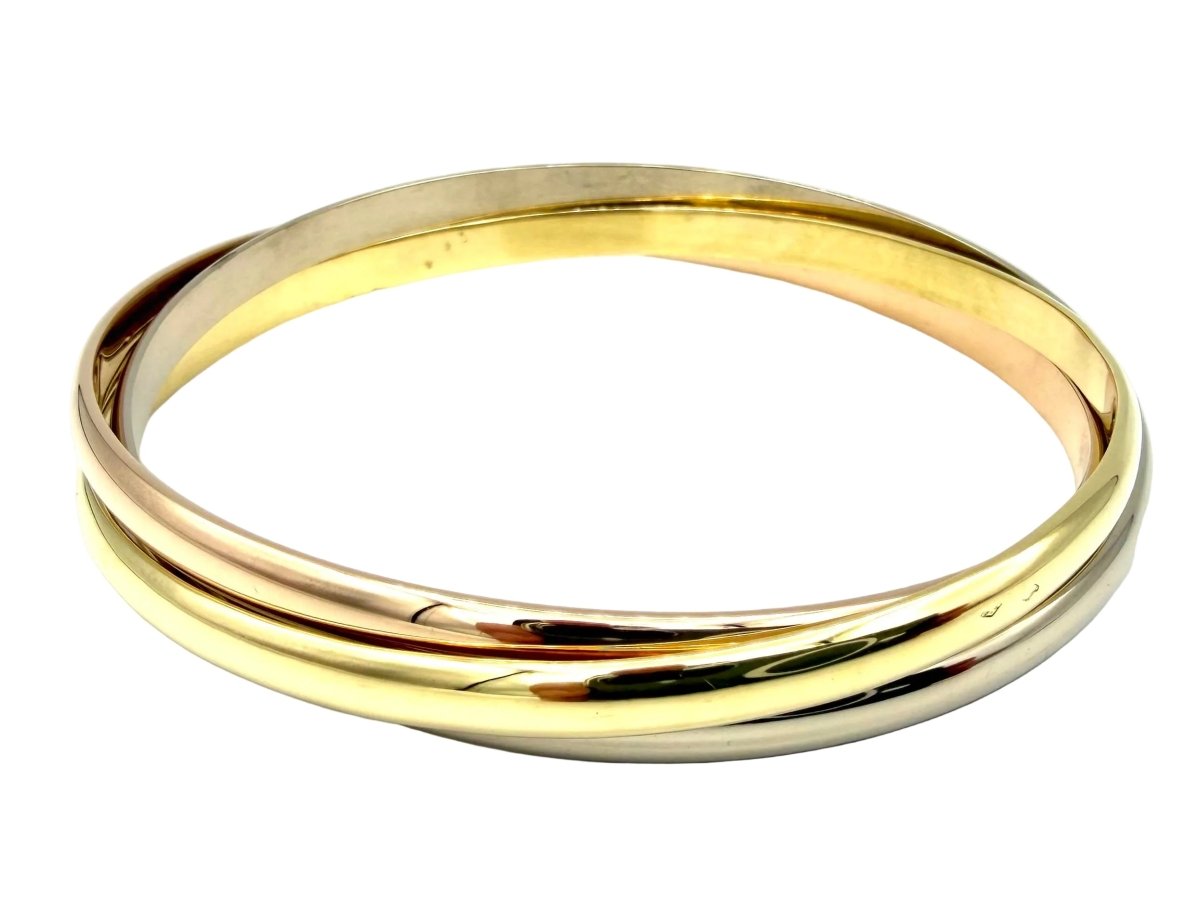 Bracelet CARTIER "Trinity" MM en or blanc, or jaune et or rose - Castafiore