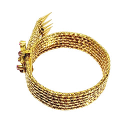 Bracelet Ceinture en or champagne et rubis - Castafiore