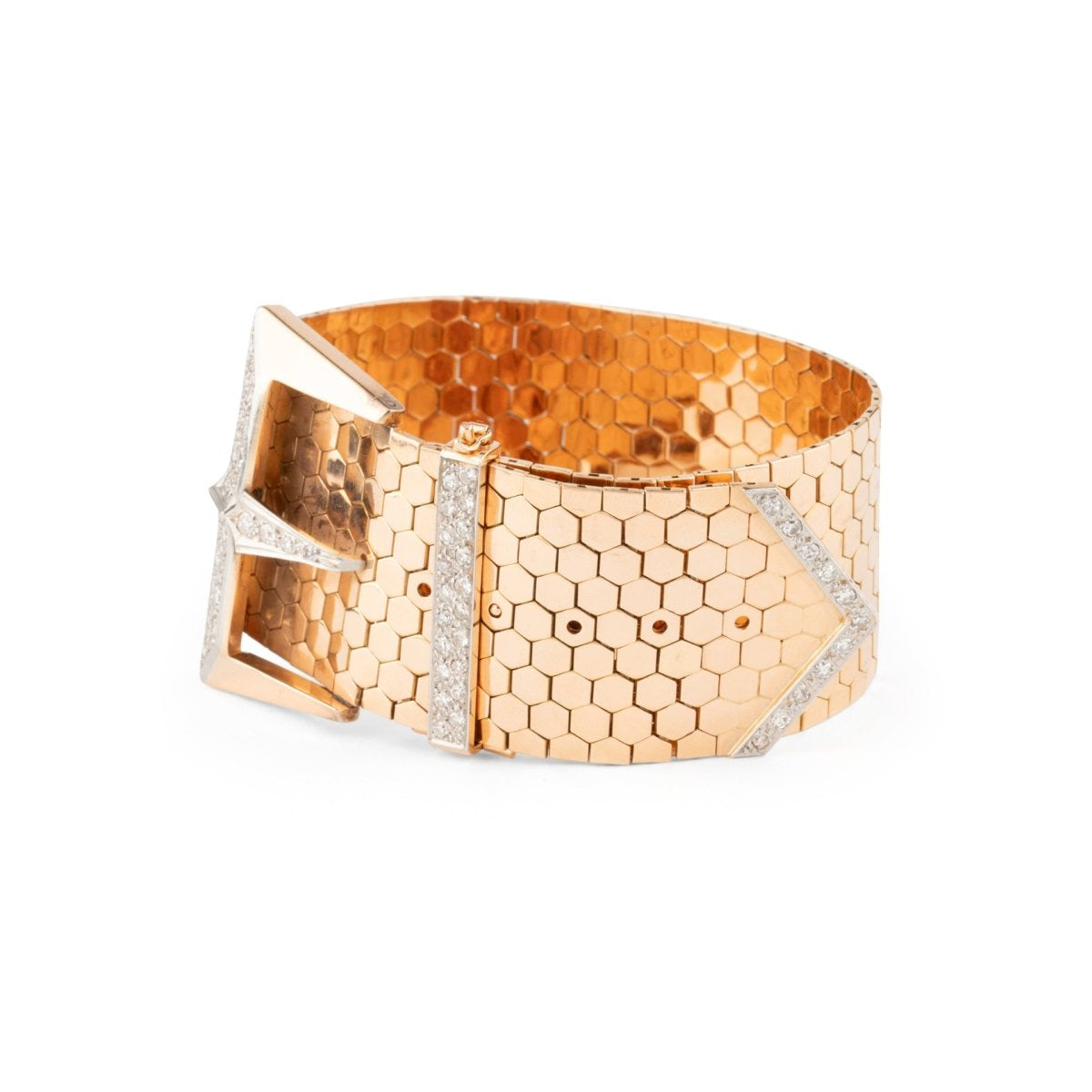 Bracelet Ceinture en or jaune et diamants - Castafiore