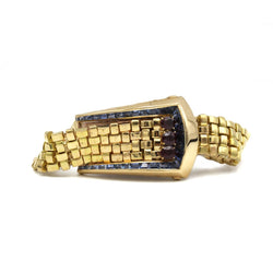 Bracelet Ceinture - Or jaune, Saphirs & Rubis synthétiques - Castafiore