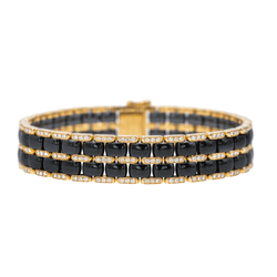Bracelet CHANEL "Ultra" en or rose, céramique et diamants - Castafiore