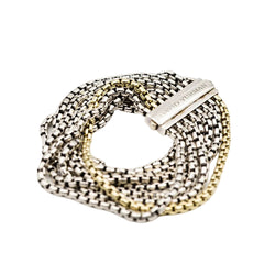 Bracelet DAVID YURMAN en argent et or jaune - Castafiore