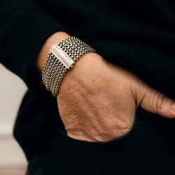 Bracelet DAVID YURMAN en argent et or jaune - Castafiore