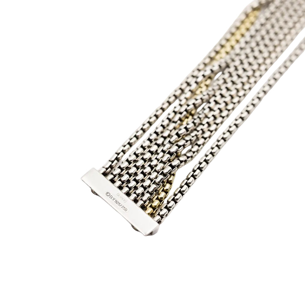 Bracelet DAVID YURMAN en argent et or jaune - Castafiore