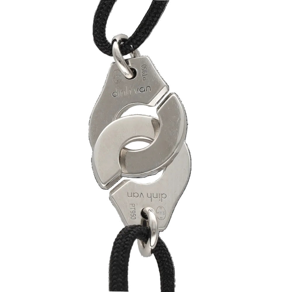 Bracelet DINH VAN "Menottes" MM en platine - Castafiore
