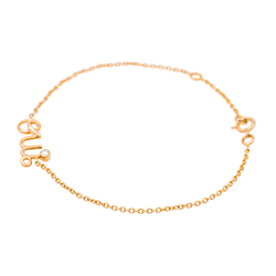 Bracelet DIOR "Amour" en or rose et diamant - Castafiore