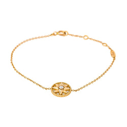 Bracelet DIOR "Rose des vents" en or rose et diamants - Castafiore