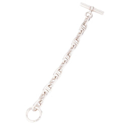 Bracelet en argent de la maison Hermés modèle chaine d'ancre - Castafiore