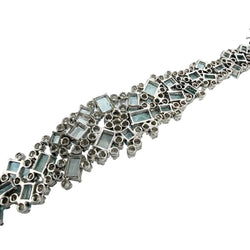 Bracelet en or blanc, aigues-marines et diamants - Castafiore
