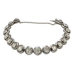 Bracelet en or blanc, argent et diamants - Castafiore