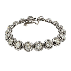 Bracelet en or blanc, argent et diamants - Castafiore