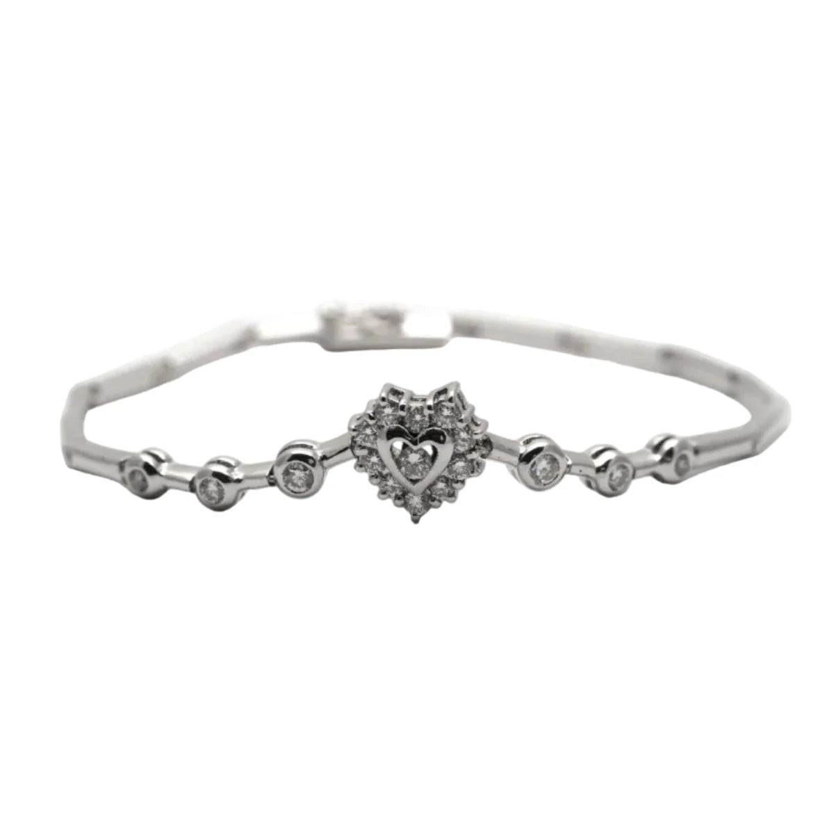 Bracelet en or blanc et diamants - Castafiore