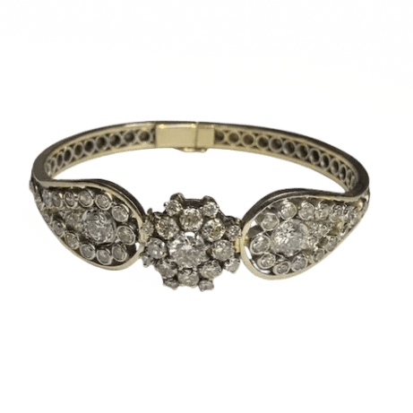 Bracelet en or blanc et diamants