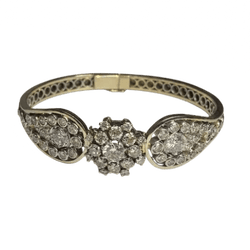 Bracelet en or blanc et diamants