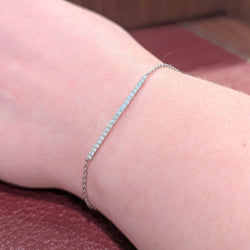 Bracelet en or blanc et diamants - Castafiore
