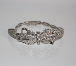 Bracelet en or blanc et diamants - Castafiore