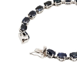Bracelet en or blanc et saphirs - Castafiore