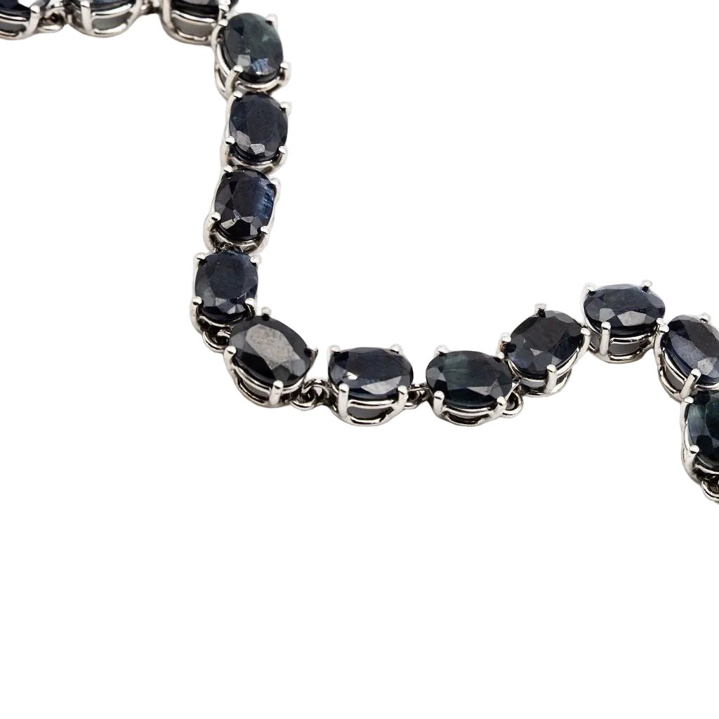 Bracelet en or blanc et saphirs - Castafiore
