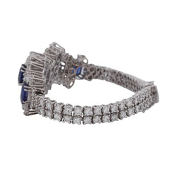 Bracelet en or blanc, saphirs et diamants - Castafiore