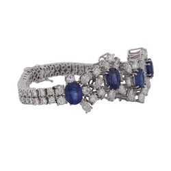 Bracelet en or blanc, saphirs et diamants - Castafiore