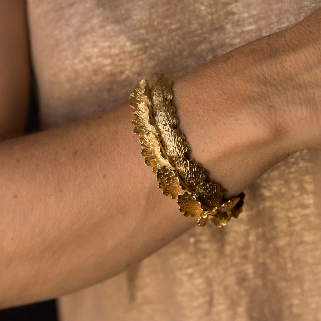 Bracelet en or feuilles - Castafiore