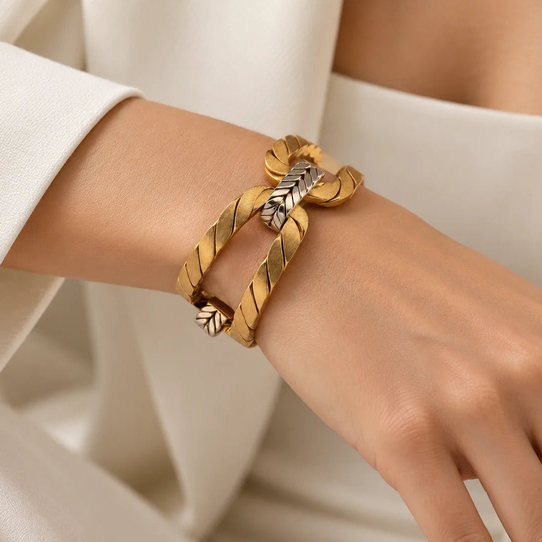 Bracelet en or jaune - Castafiore