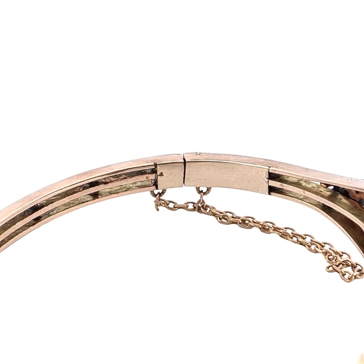 Bracelet en or jaune, argent, émail et diamants - Castafiore