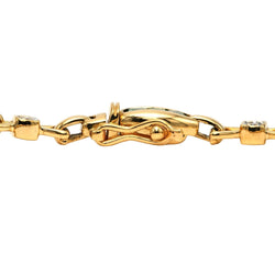 Bracelet en or jaune, émeraudes et diamants - Castafiore