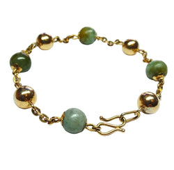 Bracelet en or rose et jade - Castafiore